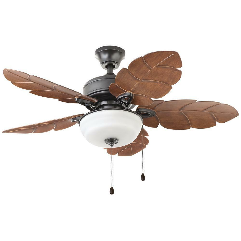 Ceiling Fan LED Light Kit 44 in. 4359 CFM 5-Blades 3-Speed Reversible Motor