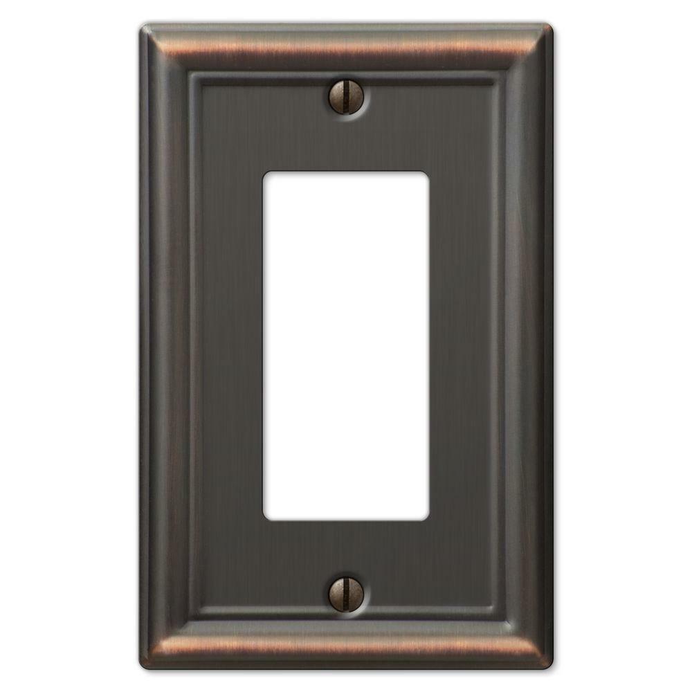 Amerelle Wall Plate Aged Bronze Chelsea Carded