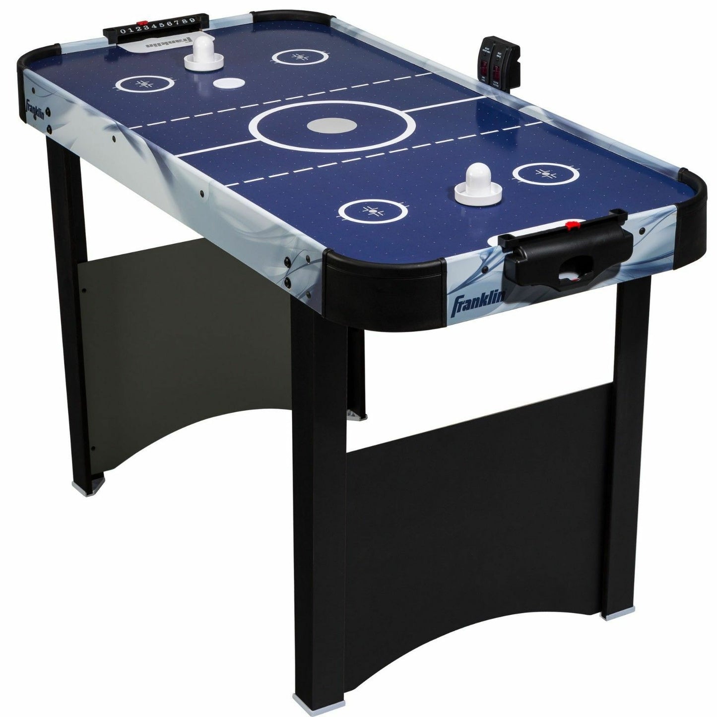 48"Air Powered Hockey Table Indoor Sports Game Electronic Scoring Whit Puck Kids