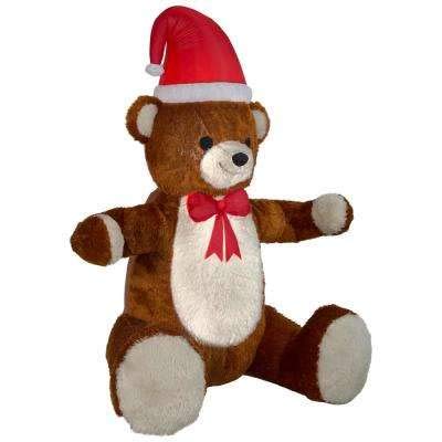 Home Accents 7.5' Animated LED Inflatable Hugging Teddy Bear