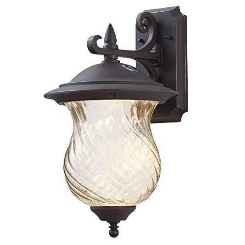 3754 Aged Patina Outdoor Wall Lantern with Recessed Photocell