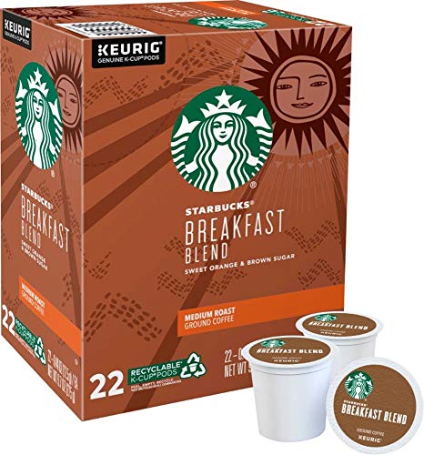88 COUNT Starbucks Breakfast Blend Medium Roast K-Cup Coffee Best Before 7/2020