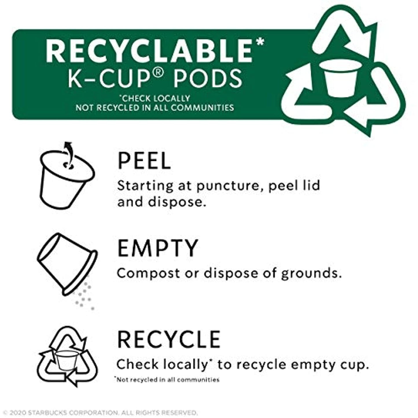 Starbucks Blonde Roast K-Cup Coffee Pods Veranda Blend for Keurig Brewers 6 boxes (60 pods total)