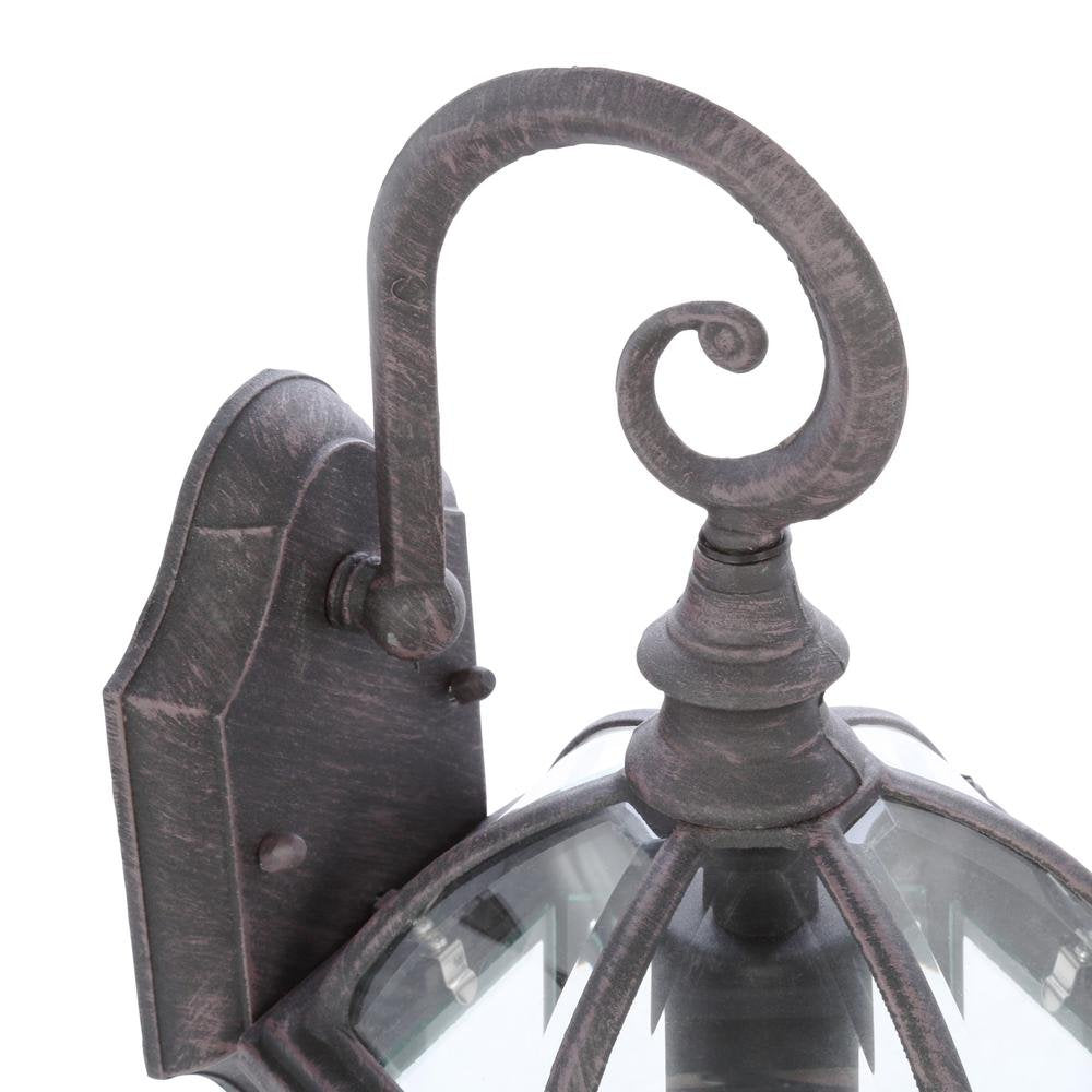 Hampton Bay 7072-2RT Twin Pack 1-Light Weathered Bronze Outdoor Lantern READ !
