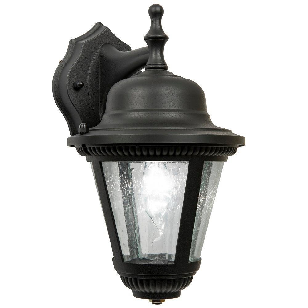Hampton Products Newport Crest Ingall Black Coach Outdoor Wall Mount-7787-04B