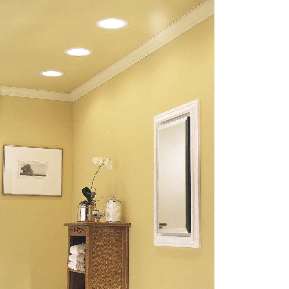Broan-Nutone 744LEDNT Recessed Fan and Light Combo for Bathroom and Home, ENERGY STAR Certified, 14-Watts, 1.5 Sones, 70 CFM