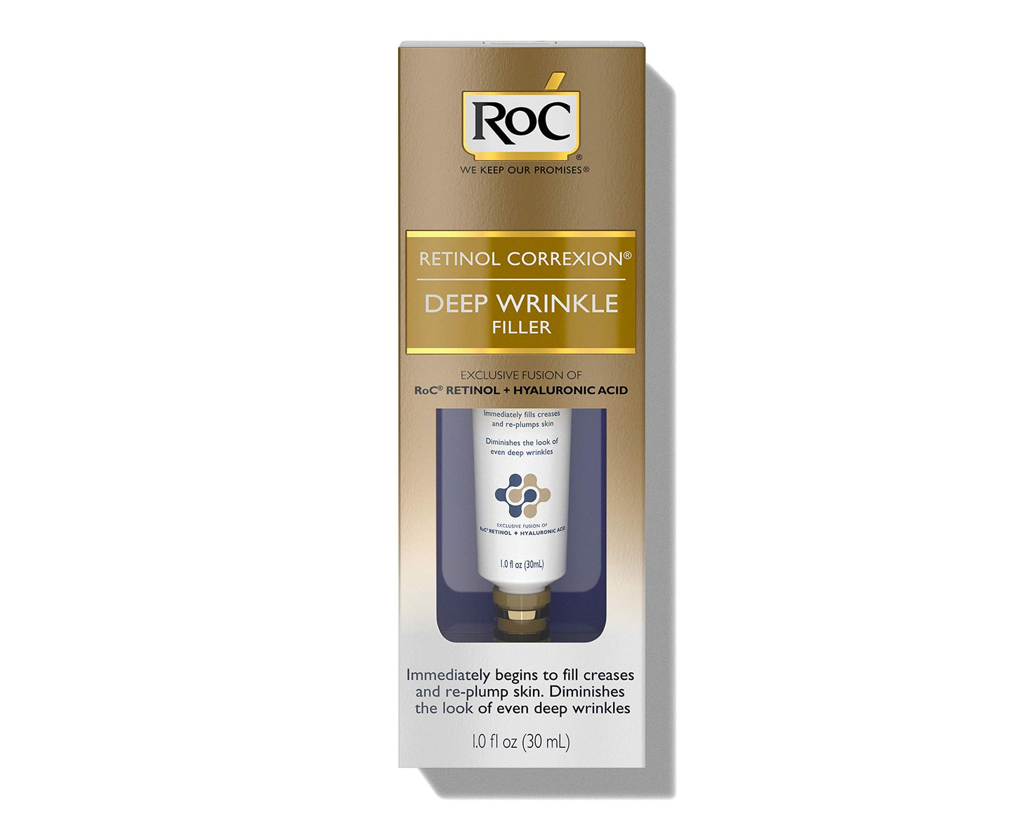 DAMAGED BOX RoC Retinol Correxion Deep Wrinkle Facial Filler, Anti-Aging Treat..