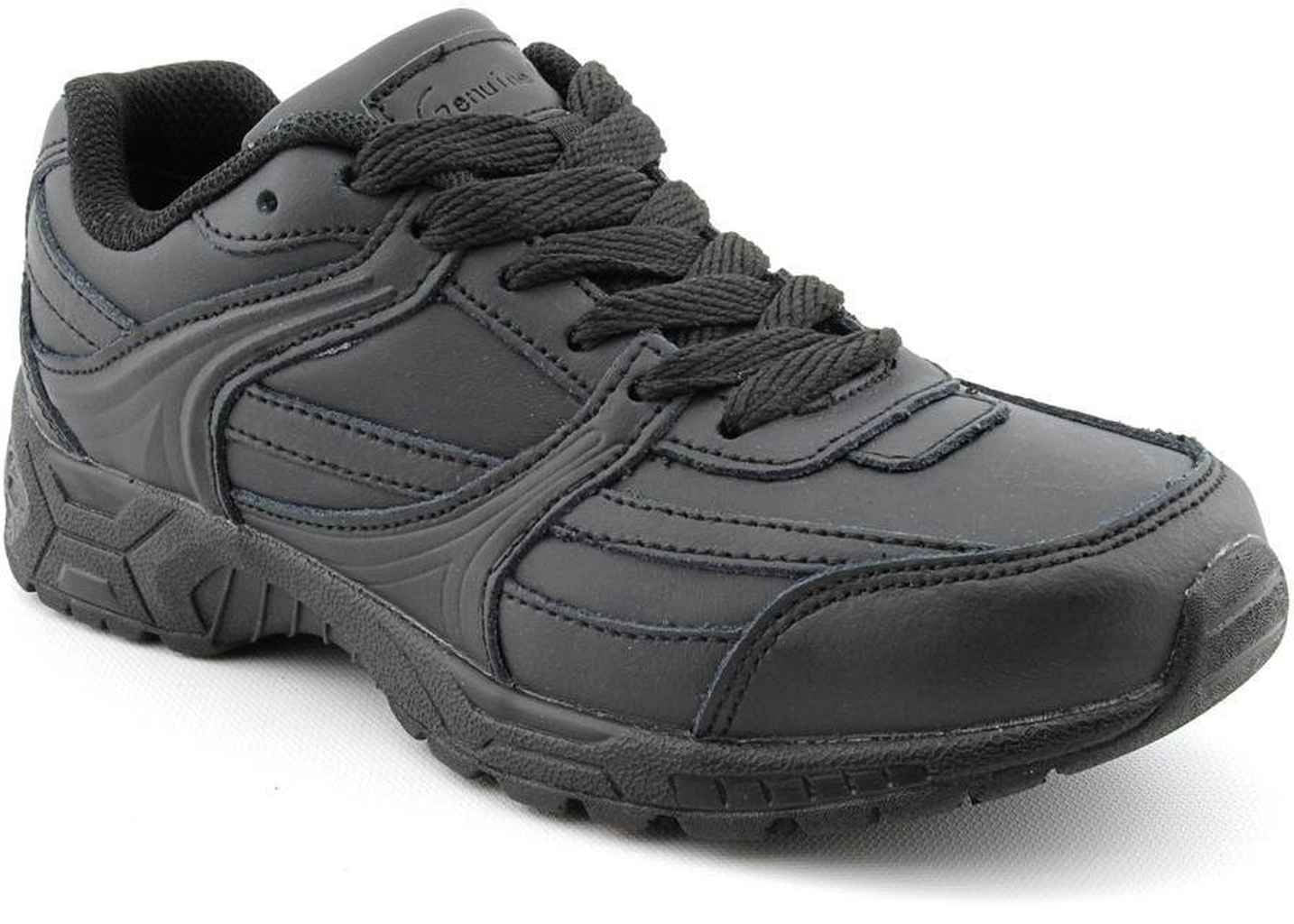 Genuine Grip Women's Black Jogger Work Shoe Black Size 8.5 Wide