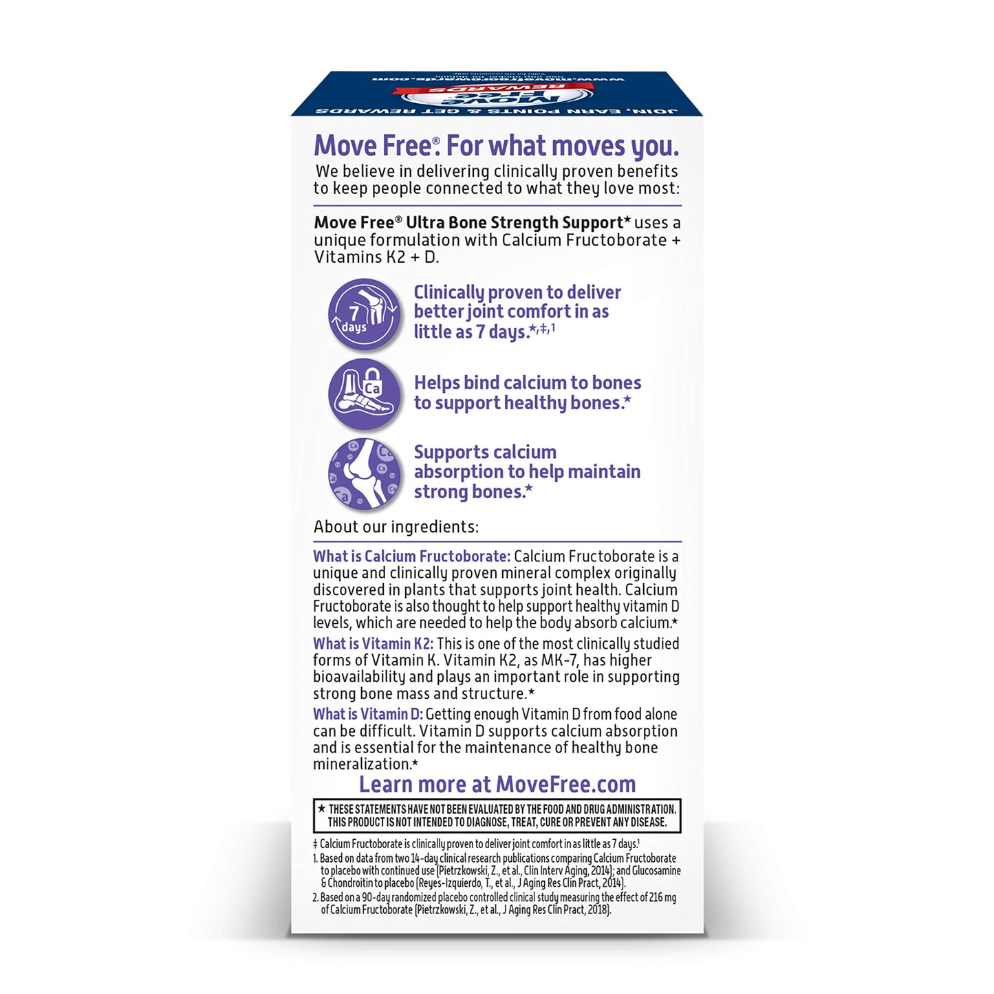 5x Move Free Ultra Bone Strength Support Coated 30 Tablets Exp 8/2023+