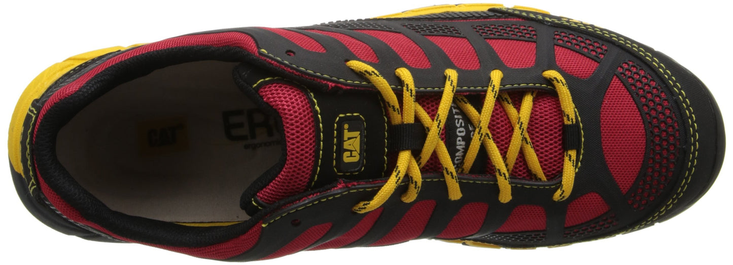 Caterpillar Men's Streamline Comp Toe-M, Red/Yellow, 8.5 M US
