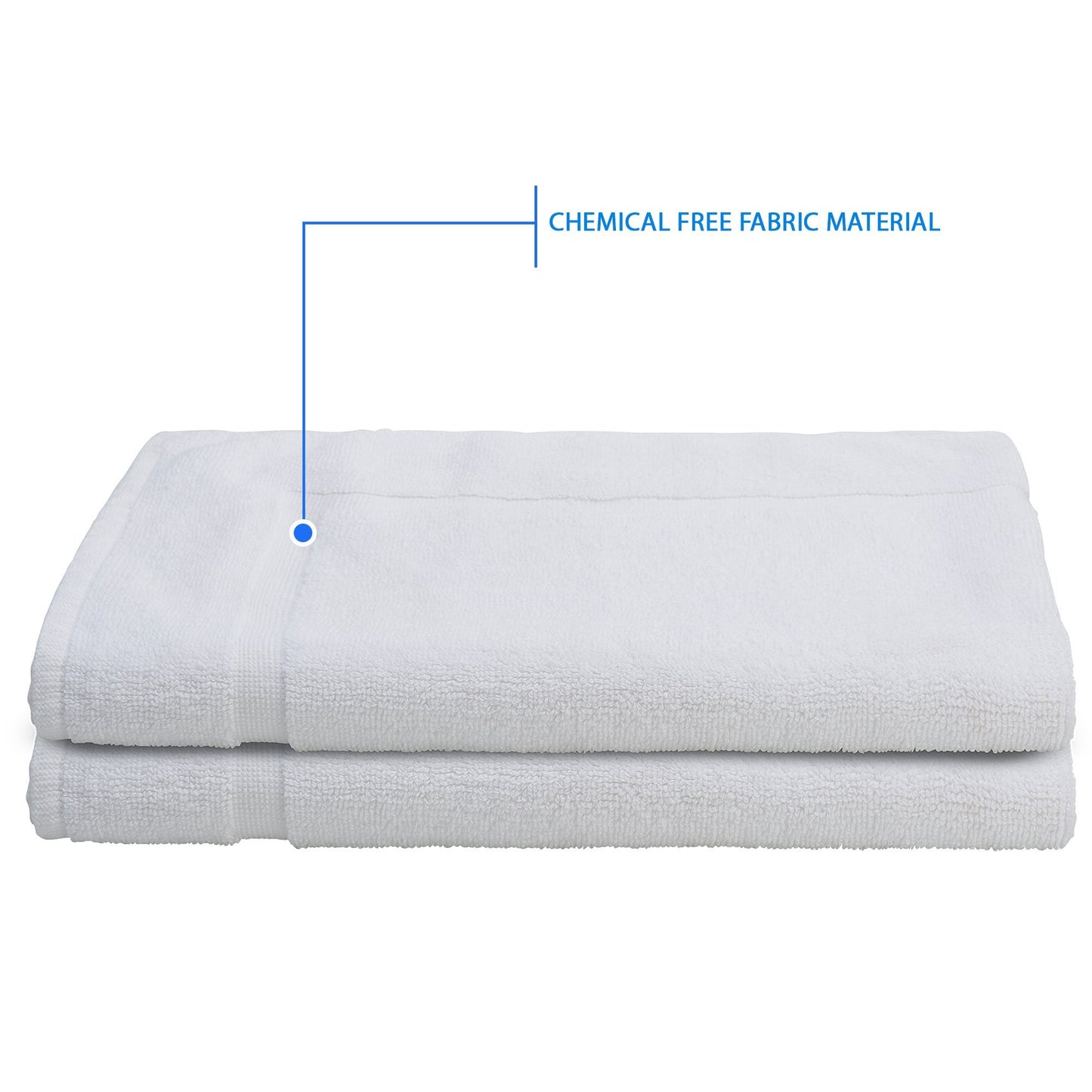 Alurri Luxury Bath Mat 2 Pack Bundle - 100% Ringspun Cotton - Mold Resistant Hotel and Spa Bath Rug, Machine Washable, Quick Dry Thick, Soft & Super Absorbent - Extra Wide 21" x 34" Inch - White