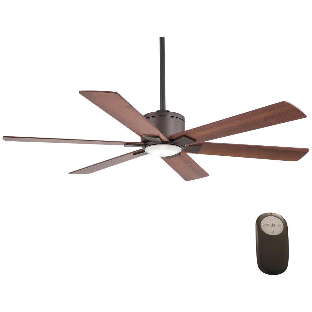 Home Decorators Collection Renwick 54 in. Integrated LED Indoor Oil Rubbed Bro..