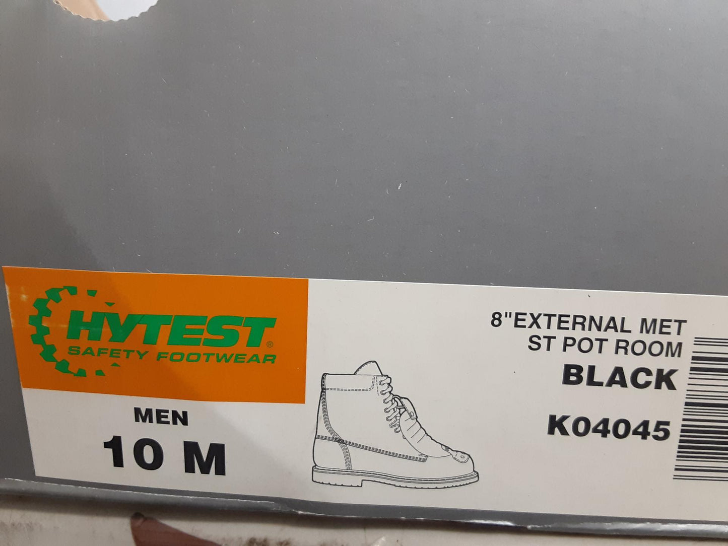 Hytest 8" External Met St Pot Room, Black, K04045, Size 10 Medium open box