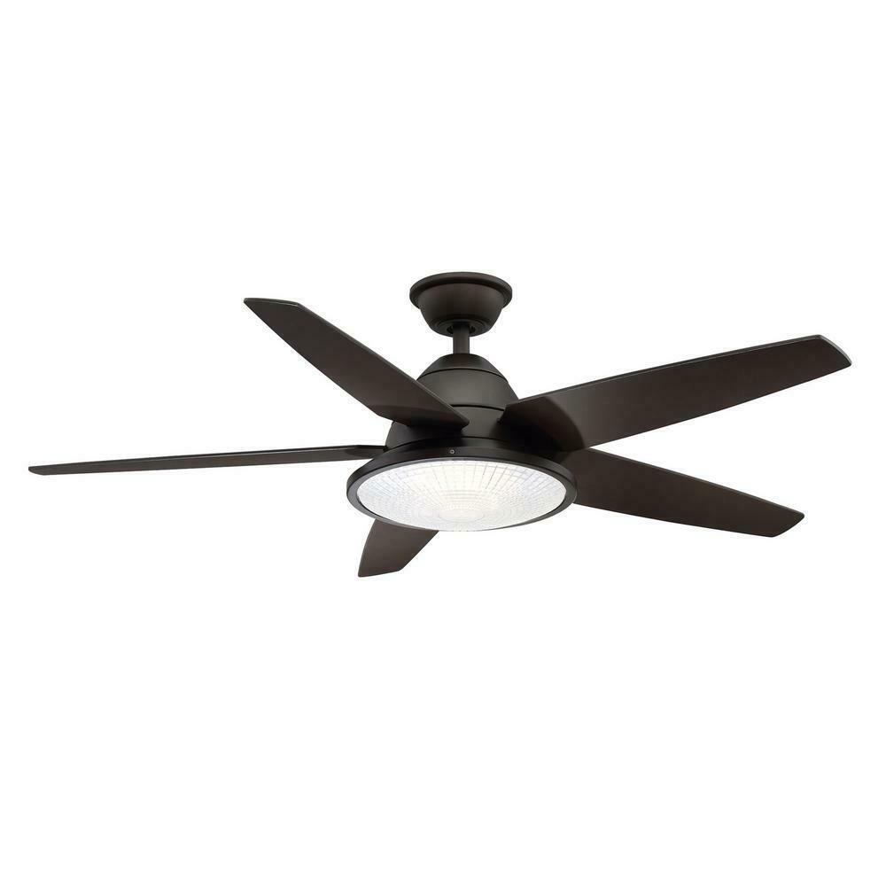 Home Decorators Collection Northampton 52 in. LED Indoor/Outdoor Espresso Bron..