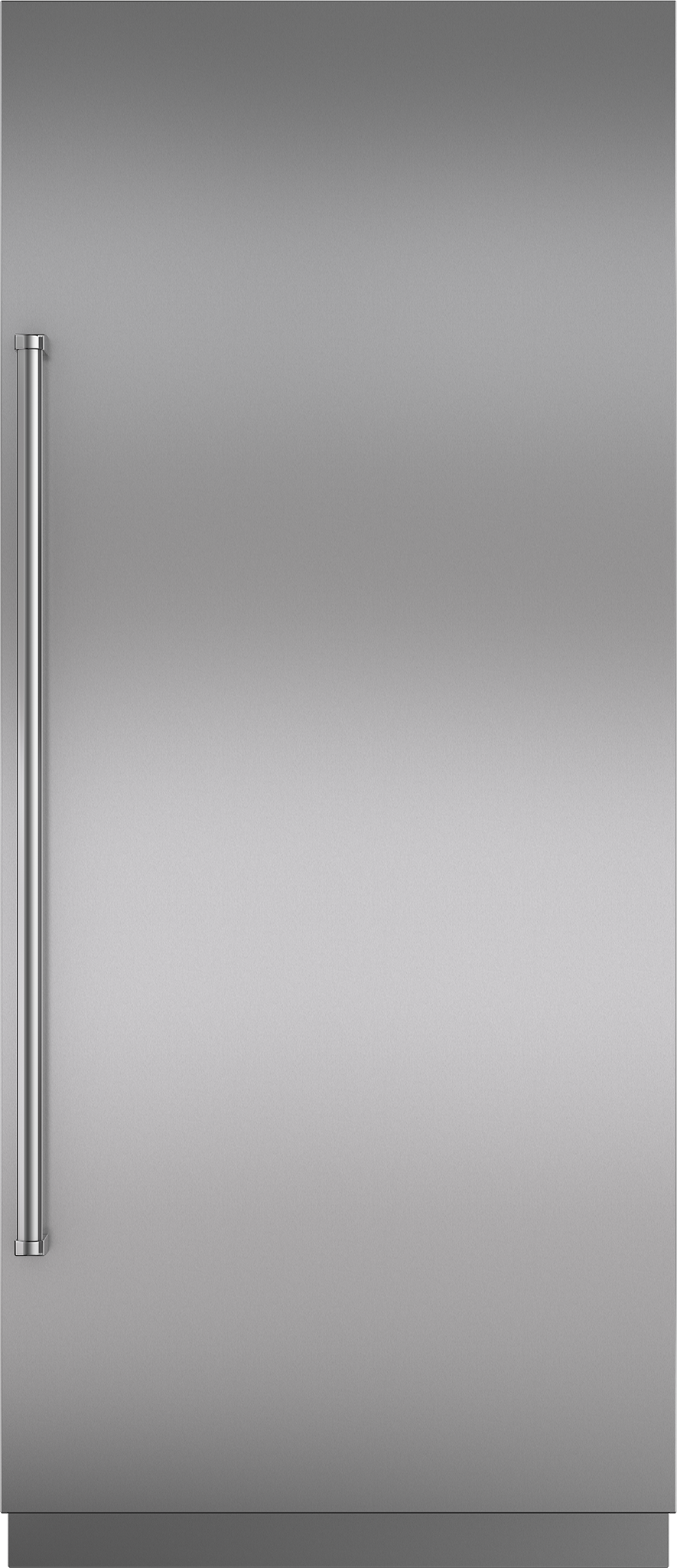 Stainless Steel 36" Door Panel with Pro Handle and 4" Toe Kick - RH