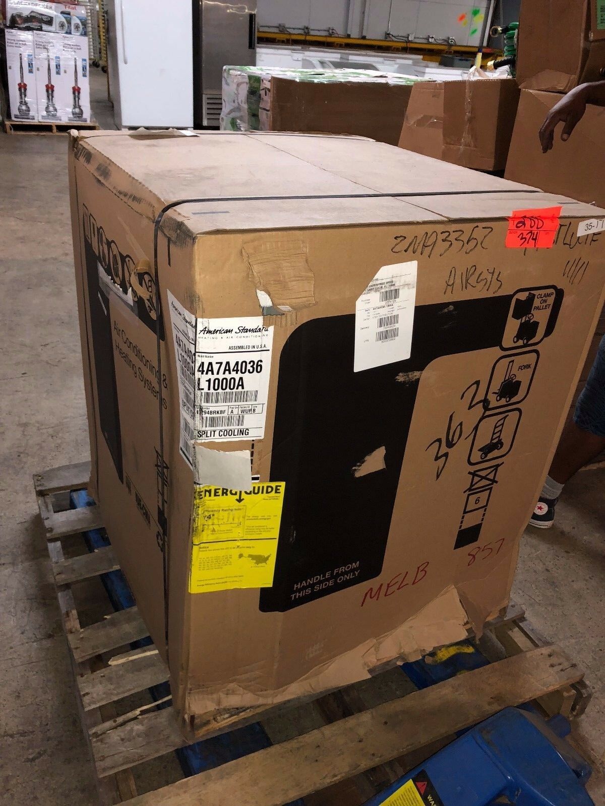 American Standard 4A7A4036L1000A Silver Serie 3 Ton Air Conditioner 208-230/1/60