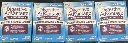 4 Digestive Advantage Daily Probiotic 50 Billion Exp 4/23 Lot’s 4X30=120 Caps