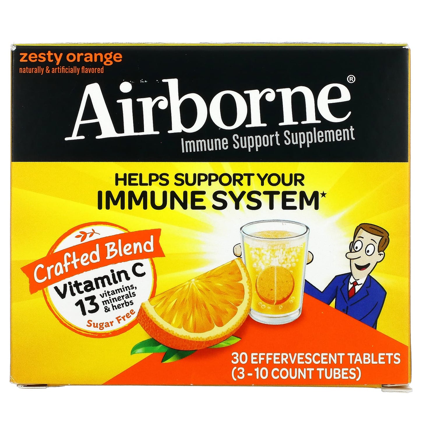 Airborne - Triple Pack Zesty Orange - 30 Tablets EXP 9/2023