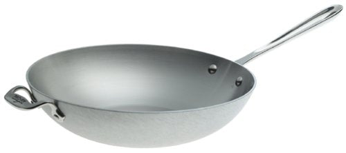 All-Clad 7412 MC2 Professional Master Chef 2 Stainless Steel Bi-Ply Bonded Oven Safe PFOA Free Chefs Pan with Lid Cookware, 12-Inch, Silver