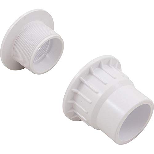 Custom Molded Products Fiberglass Pool Wall Return Fitting w/Nut, White