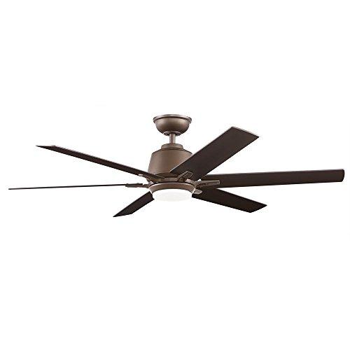 Home Decorators Collection Kensgrove 54 in. Integrated LED Indoor Espresso Bro..