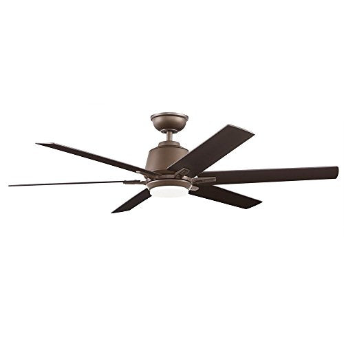 Home Decorators Collection Kensgrove 54 in. Integrated LED Indoor Espresso Bro..