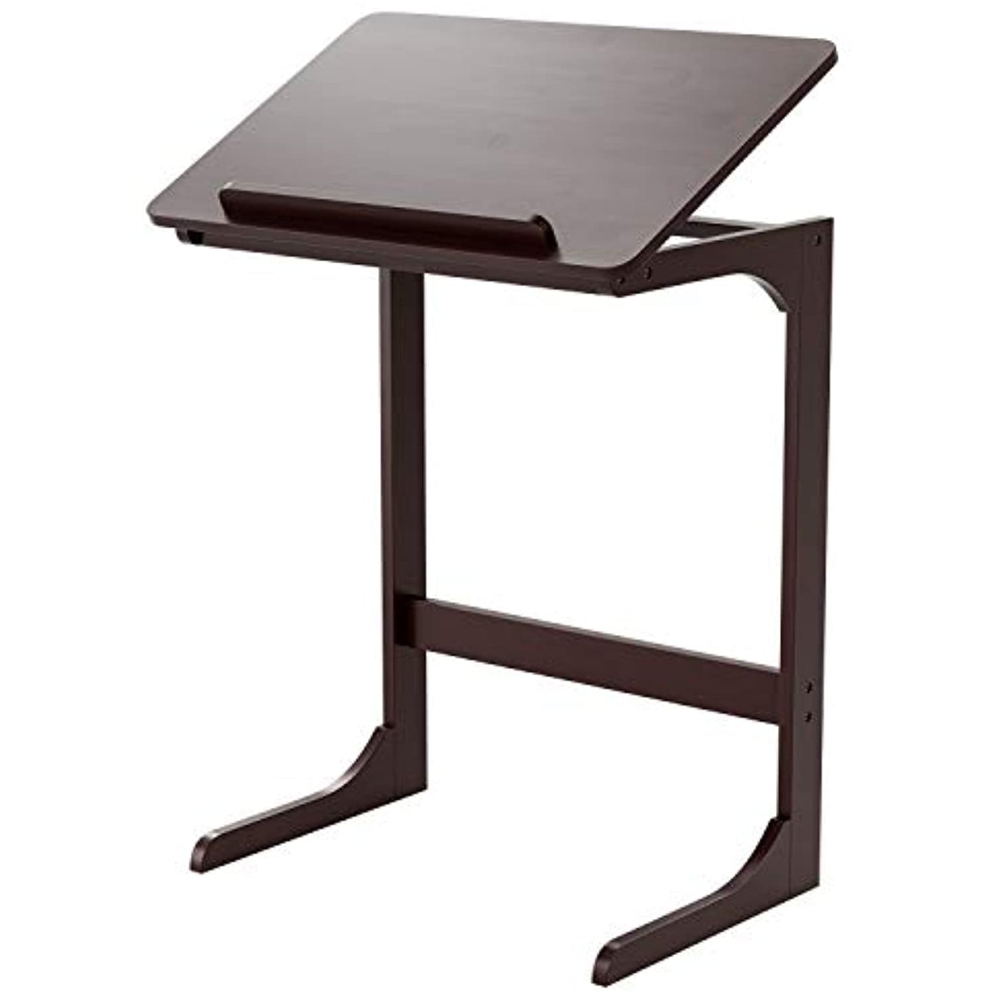 ‌HOMFA Bamboo Adjustable Sofa Side TV Tray  (MISSING PARTS/SCREWS) USED