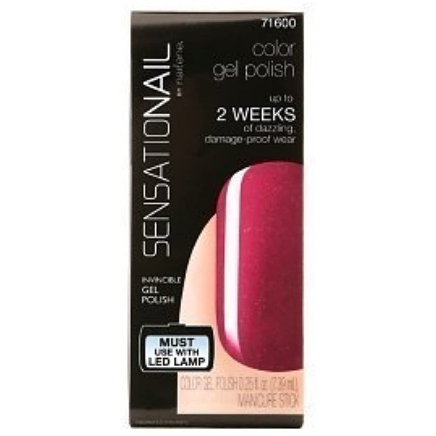 Sensationail Gel Polish Color- Jelly Sherbet, 0.25 Fl oz - 71600, Lot of 10- NEW