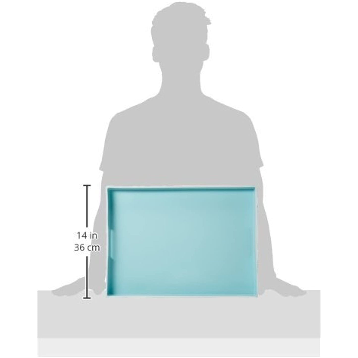 American Atelier Rectangular Serving Tray 19" x 14" For Decorative Use- open box