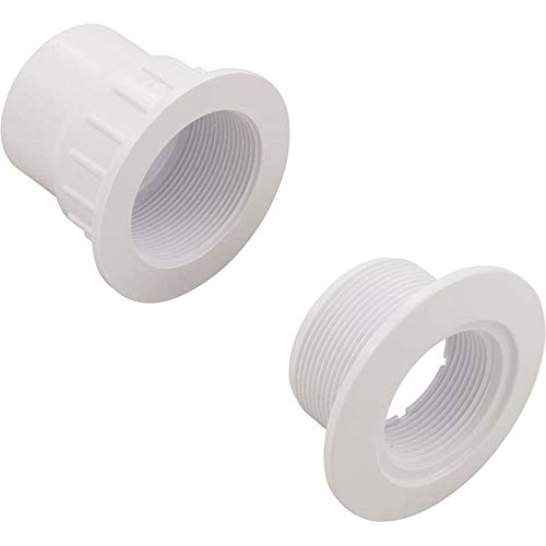 Custom Molded Products Fiberglass Pool Wall Return Fitting w/Nut, White