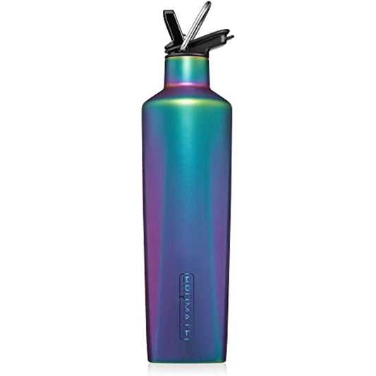 BrüMate ReHydration - 100% Leakproof 25oz Insulated Water Bottle with Straw -