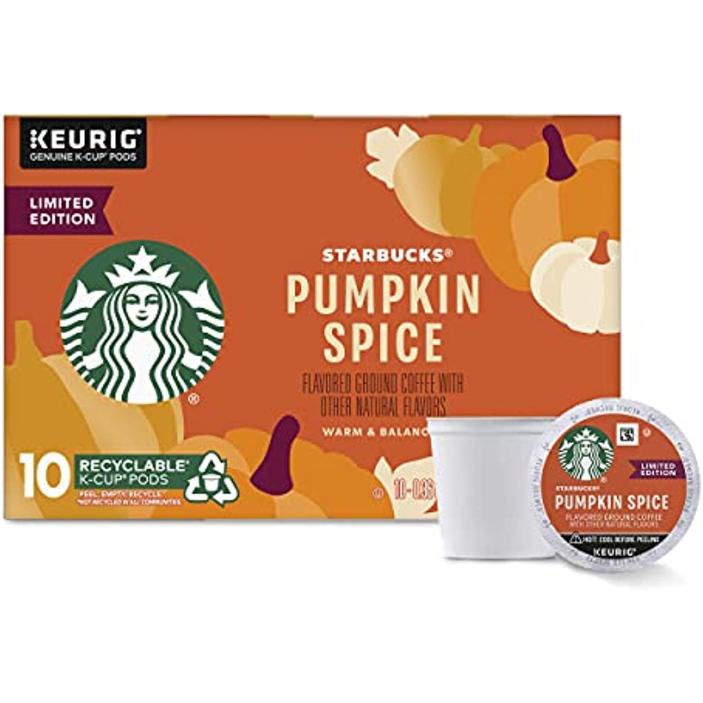 300 COUNT Starbucks Limited Edition Pumpkin Spice Flavored Coffee K-Cups READ !