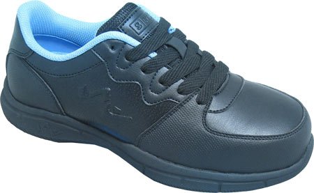 Genuine Grip Women's Hawk Composite Toe Work Shoe Black Grey (7.5, Black Grey)
