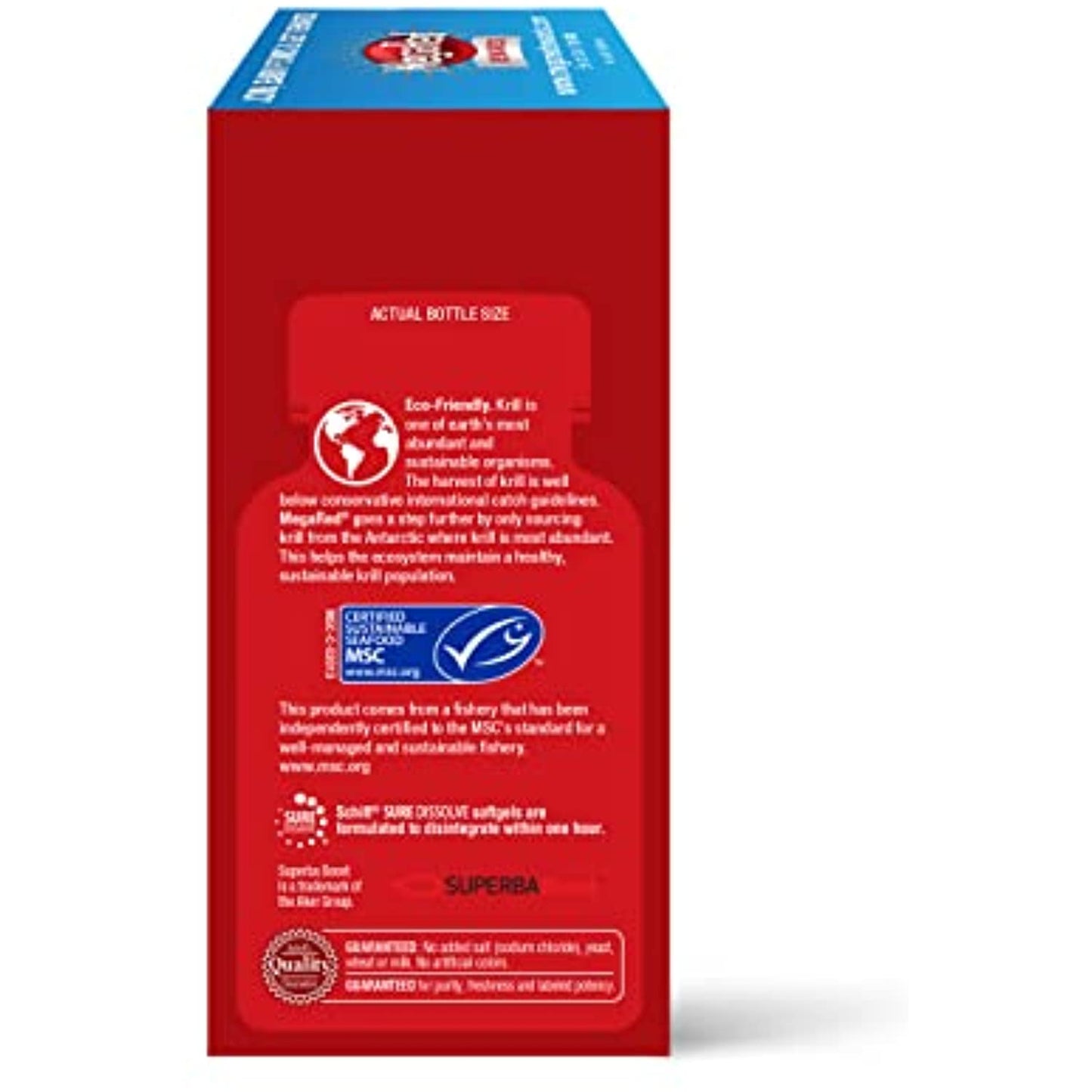 750mg Omega-3 Krill Oil Supplement, MegaRed Ultra Strength Softgels (80 Count in a Box), Has No Fishy Aftertaste and Has EPA & DHA Plus Antioxidant Astaxanthin