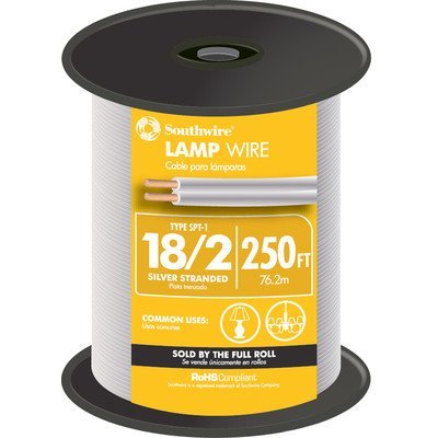 3000" 18 Gauge 2 Wire Lampwire [Set of 250] Color: Silver