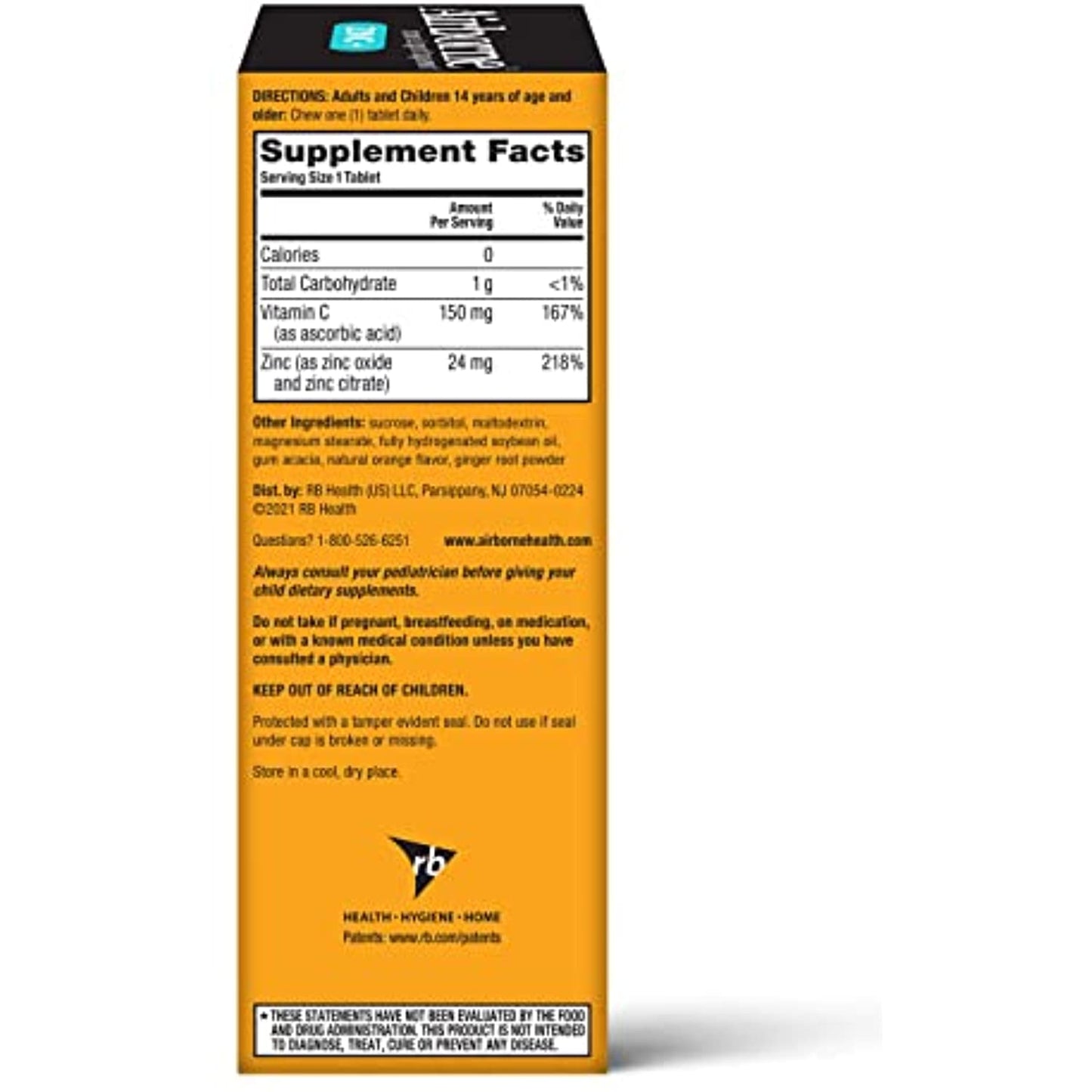 Arborne Immune System Support Chewables Zinc Vitamin C 32ct New in Box 01/2023