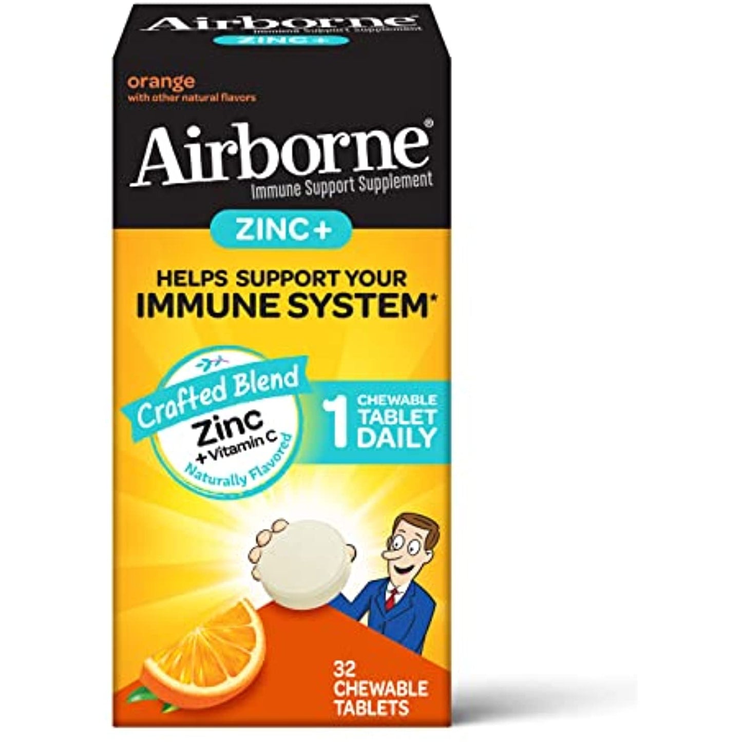 Arborne Immune System Support Chewables Zinc Vitamin C 32ct New in Box 01/2023