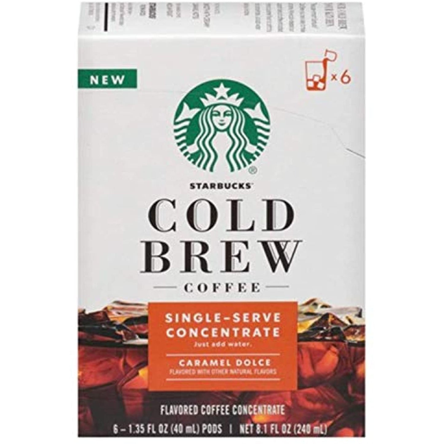 72 Pods Starbucks Cold Brew Single-Serve Coffee Concentrate Pods Best By 11/2020