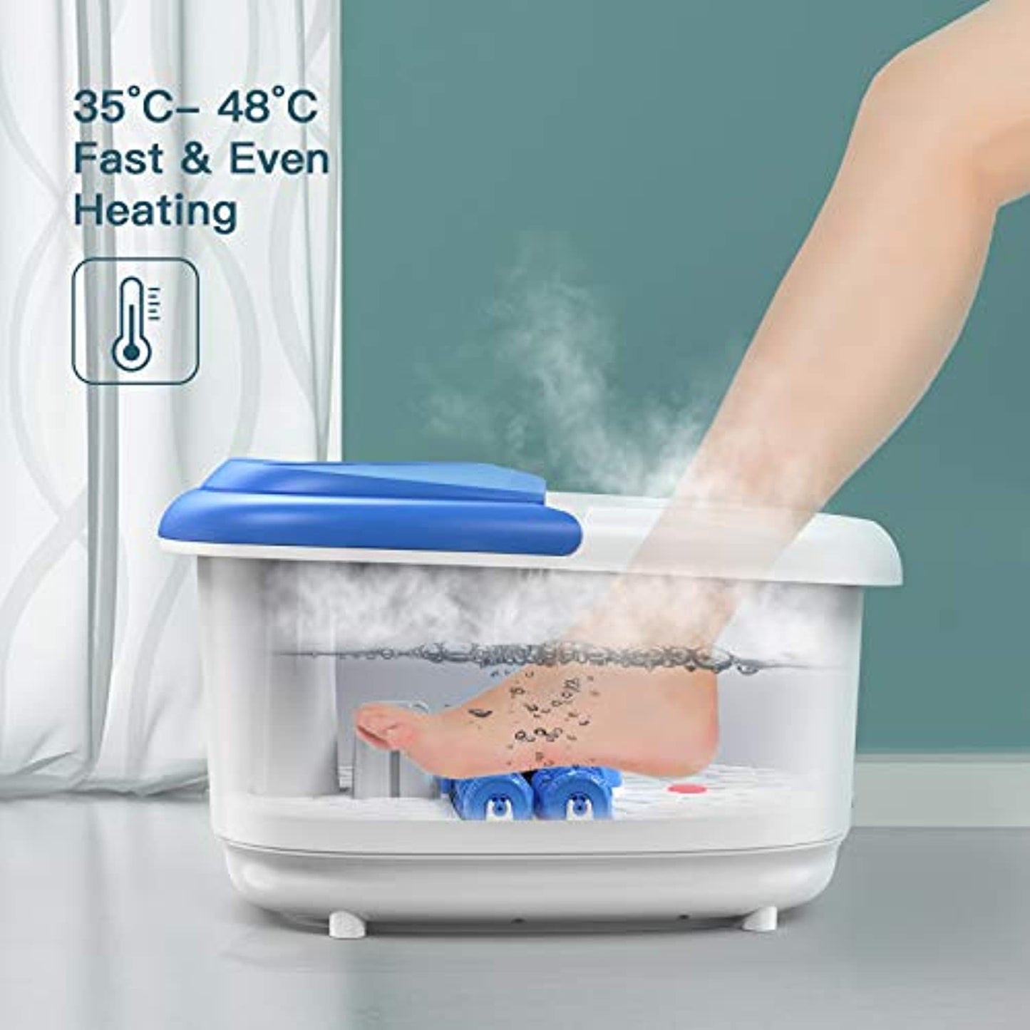 Arealer Foot Spa Bath Massage with Automatic Rollers -PREOWNED