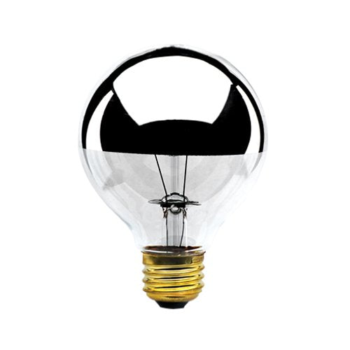 Bulbrite Incandescent G25 Medium Screw Base (E26) Light Bulb, 100 Watt, Half