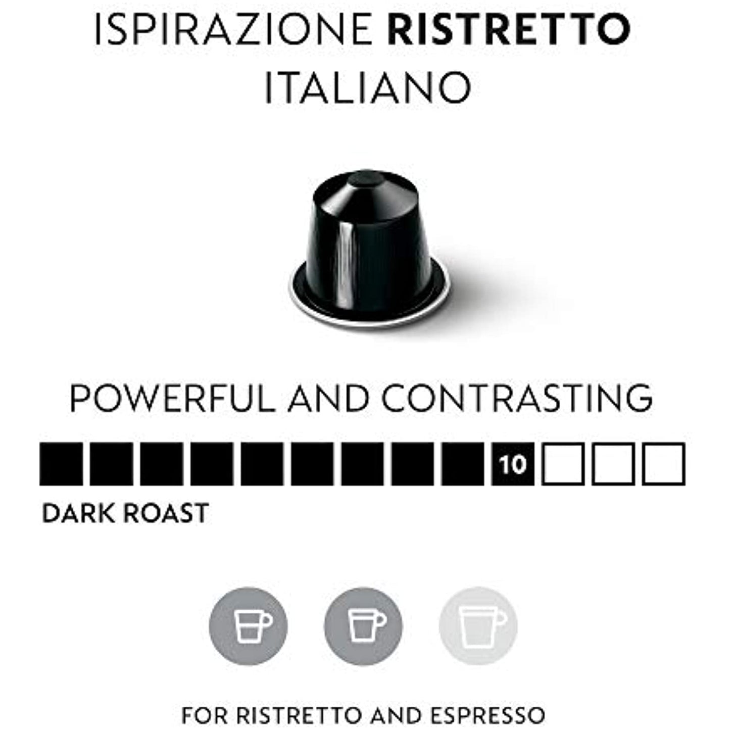 50 Nespresso OriginalLine pods capsule, Ispirazione Ristretto Italiano 9/2021