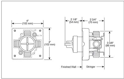 Delta Faucet R10000-UNBX MultiChoice Universal Tub and Shower Valve Body