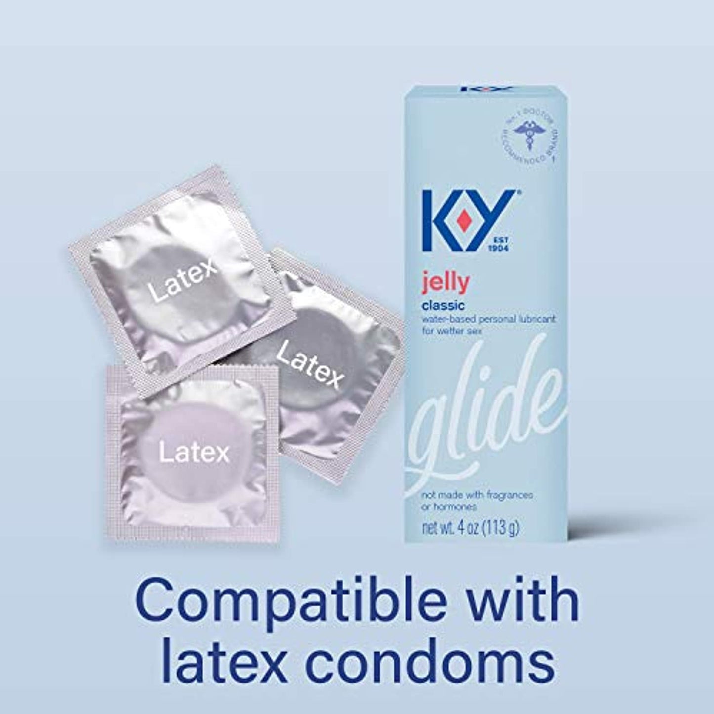 K-Y KY Jelly Personal Lubricant 4oz ( 2 pack ) NEW LOOK! FRESHEST SUPPLY!!