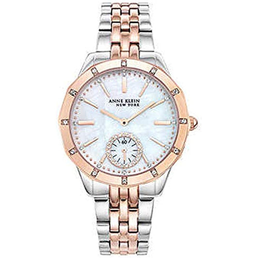 Anne Klein New York 12/2305MPRT Two-Tone Swarovski Crystal Ladies Watch NO BOX