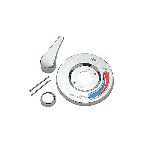 Zurn TMPK7300-MT Temp-Gard Chrome-Plated Metal Cover with Index, Escutcheon Nut, Handle, Screws and Gasket