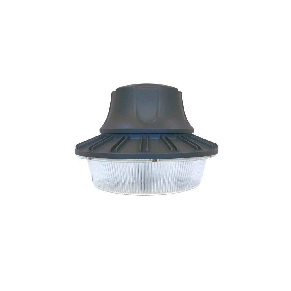 Commercial Electric 46-Watt Gray Outdoor Integrated LED Area Light Wall/Pole M..