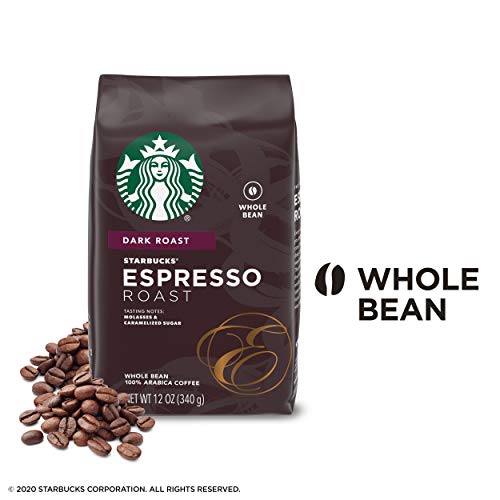 6 PACK Starbucks Espresso Whole Bean Coffee (12 oz. ea) Best Before July 2020