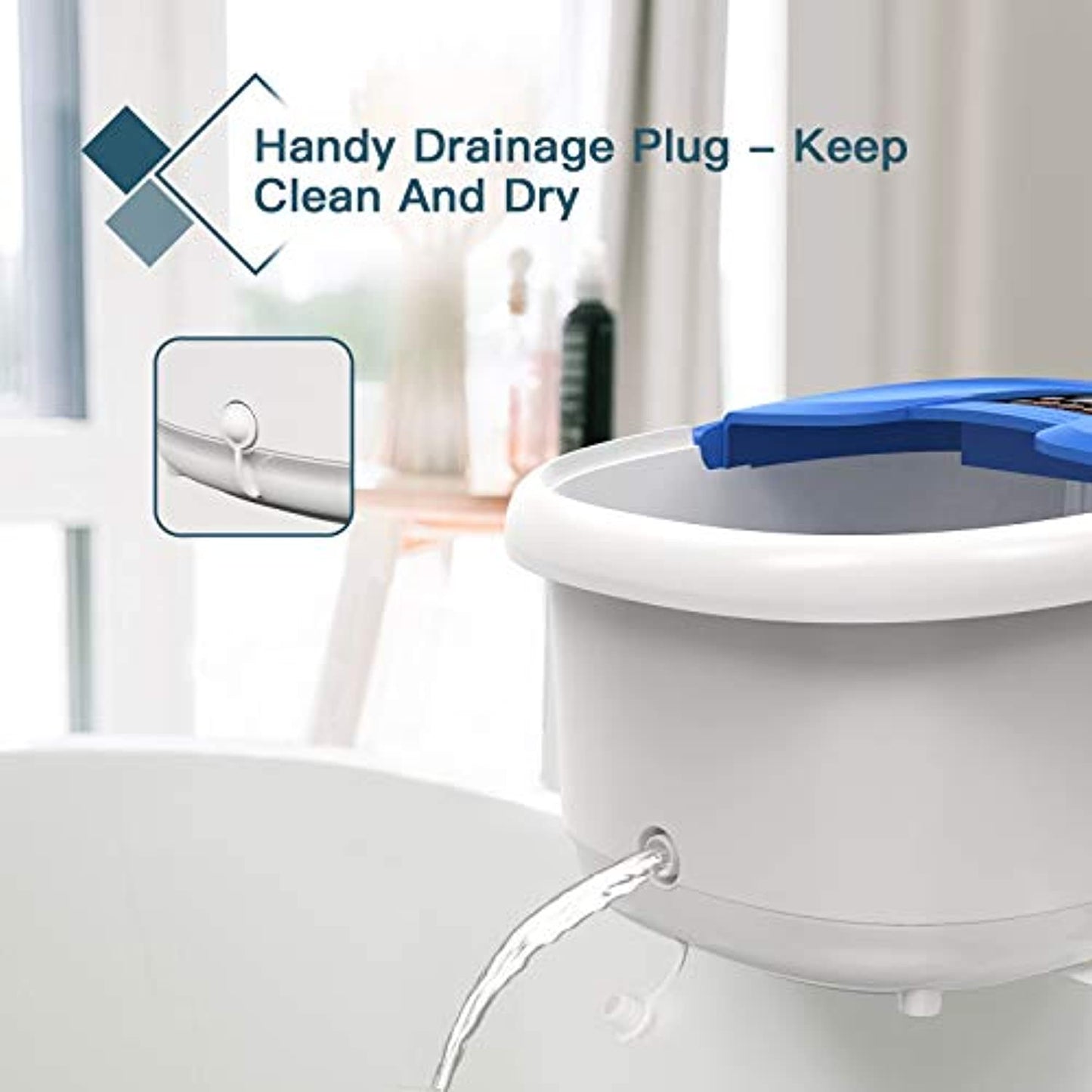 Arealer Foot Spa Bath Massage with Automatic Rollers -PREOWNED