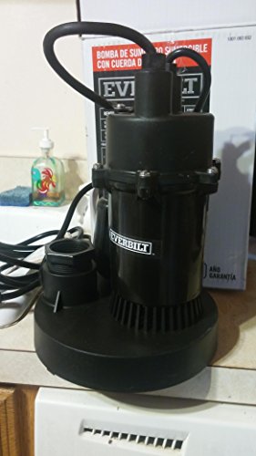 Everbilt 1/4 HP Submersible Sump Pump with Tether