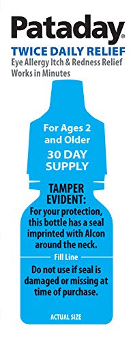 Alcon Pataday Twice Daily Relief 5ml, 0.17 Fl Ounce *4 pack Exp 10/2021